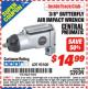 Harbor Freight ITC Coupon 3/8" BUTTERFLY AIR IMPACT WRENCH Lot No. 93100 Expired: 4/30/16 - $14.99