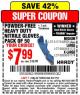 Harbor Freight Coupon POWDER-FREE HEAVY DUTY NITRILE GLOVES PACK OF 50 Lot No. 68504/61775/68505/61773/68506/61774 Expired: 5/17/15 - $7.99