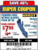 Harbor Freight Coupon POWDER-FREE HEAVY DUTY NITRILE GLOVES PACK OF 50 Lot No. 68504/61775/68505/61773/68506/61774 Expired: 7/31/17 - $7.99