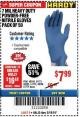 Harbor Freight Coupon POWDER-FREE HEAVY DUTY NITRILE GLOVES PACK OF 50 Lot No. 68504/61775/68505/61773/68506/61774 Expired: 3/18/18 - $7.99