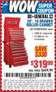 Harbor Freight Coupon 26", 16 DRAWER ROLLER CABINET Lot No. 67831/61609 Expired: 10/18/15 - $319.99