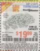 Harbor Freight Coupon 3/8" x 14 FT. GRADE 43 TOWING CHAIN Lot No. 97711/60658 Expired: 3/28/15 - $19.99