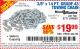 Harbor Freight Coupon 3/8" x 14 FT. GRADE 43 TOWING CHAIN Lot No. 97711/60658 Expired: 7/5/15 - $19.99