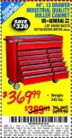 Harbor Freight Coupon 44", 13 DRAWER INDUSTRIAL QUALITY ROLLER CABINET Lot No. 62270/62744/68784/69387/63271 Expired: 11/12/15 - $369.99