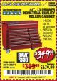 Harbor Freight Coupon 44", 13 DRAWER INDUSTRIAL QUALITY ROLLER CABINET Lot No. 62270/62744/68784/69387/63271 Expired: 10/1/17 - $349.99
